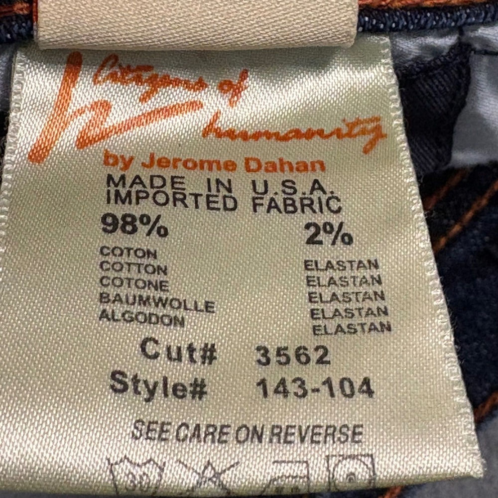 Citizens of Humanity Ingrid Flare Jeans Venetian 164 Dark Wash Low Rise 26 28x32 - Picture 10 of 16